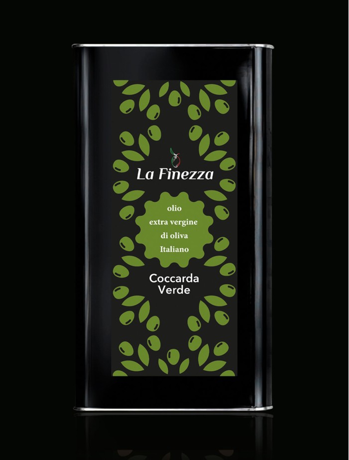 Le Coccarde VERDE gusto delicato - Latta Lt. 5